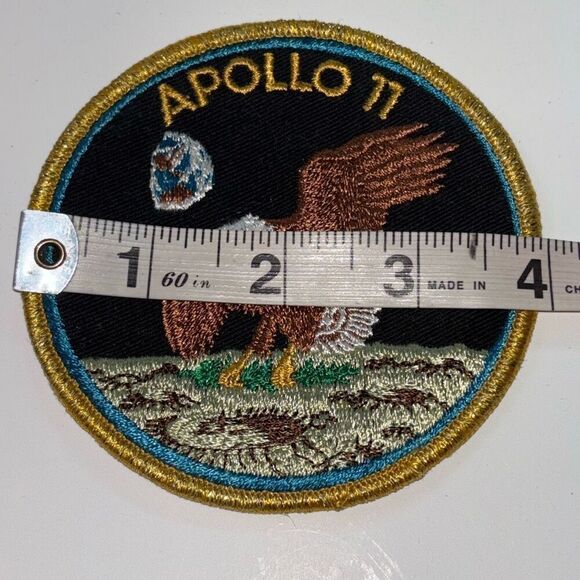 Vintage/Original Apollo 11 (XI) "BIG" Crew Patch Texas Art Embroidery NASA - Picture 4 of 4